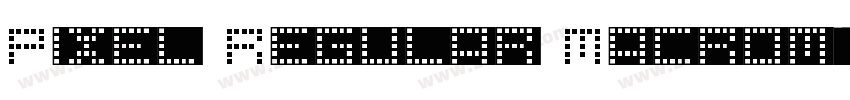Pixel Regular Macrom字体转换